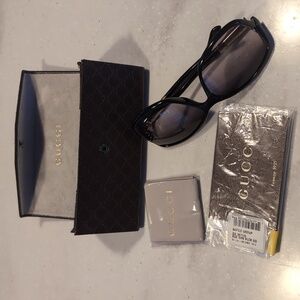 Gucci women's sunglasses bamboo accent